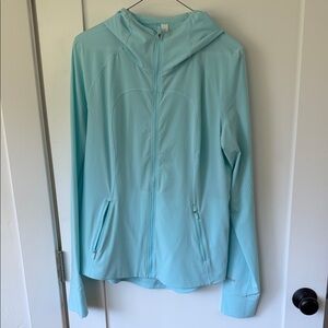 lululemon athletica Light Aqua Hooded Utility Jacket